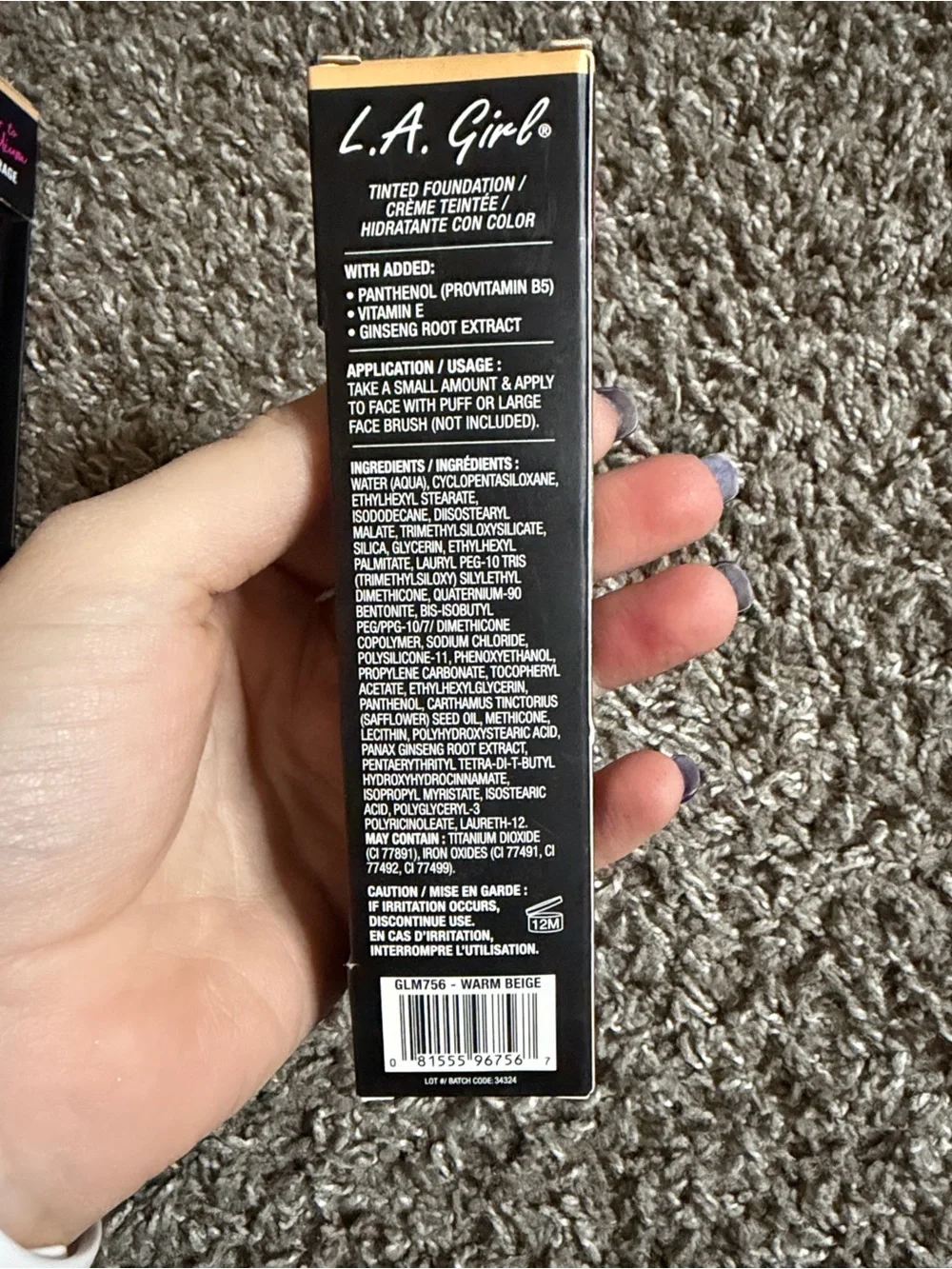 L.A Girl Tinted Foundation - GLM 756 Warm Beige